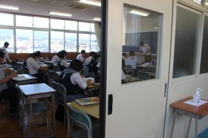 令和3年8月30日(月)分散登校が始まりました