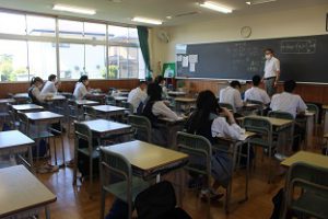 令和3年8月30日(月)分散登校が始まりました