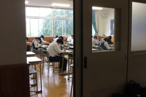 令和3年9月16日(木) 前期第2回試験1日目の様子です