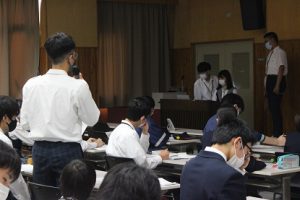 令和3年度山梨県立吉田高等学校 粟井英朗環境財団 助成事業 理数科「課題研究」発表会が開催されました