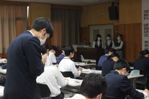 令和3年度山梨県立吉田高等学校 粟井英朗環境財団 助成事業 理数科「課題研究」発表会が開催されました