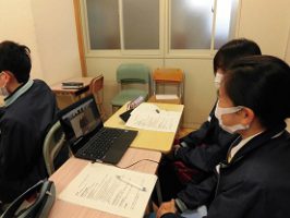 吉田高校とイギリスをつなぐ　理数科2年生 国際交流事業を行いました