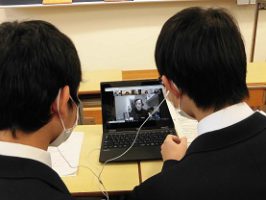 吉田高校とイギリスをつなぐ　理数科2年生 国際交流事業を行いました