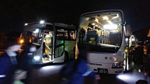 修学旅行1日目が始まりました