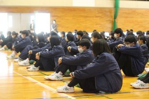 令和3年度 吉田高等学校 2学年修学旅行結団式が行われました