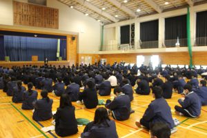 令和3年度 吉田高等学校 2学年修学旅行結団式が行われました