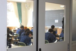 3年生 後期第1回試験2日目です