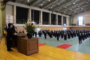 令和3年度 第72回山梨県立吉田高等学校卒業証書授与式が行われました