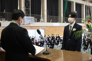 令和3年度 第72回山梨県立吉田高等学校卒業証書授与式が行われました