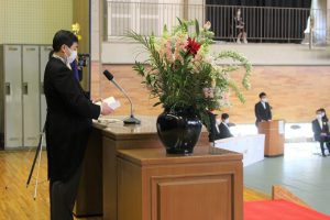 令和3年度 第72回山梨県立吉田高等学校卒業証書授与式が行われました