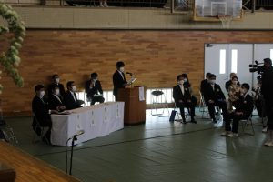 令和3年度 第72回山梨県立吉田高等学校卒業証書授与式が行われました