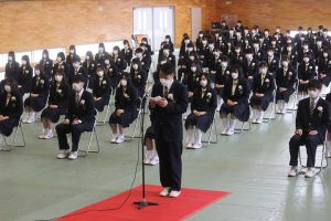 令和3年度 第72回山梨県立吉田高等学校卒業証書授与式が行われました