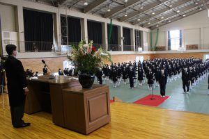 令和3年度 第72回山梨県立吉田高等学校卒業証書授与式が行われました