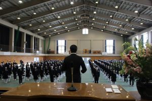 令和3年度 第72回山梨県立吉田高等学校卒業証書授与式が行われました