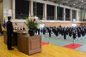 令和3年度 第72回山梨県立吉田高等学校卒業証書授与式が行われました