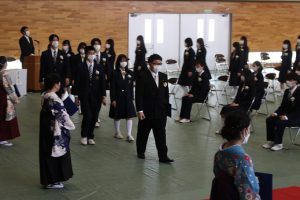 令和3年度 第72回山梨県立吉田高等学校卒業証書授与式が行われました