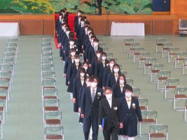 令和3年度 第72回山梨県立吉田高等学校卒業証書授与式が行われました