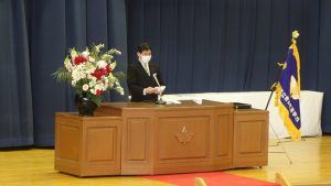 令和3年度 第72回山梨県立吉田高等学校卒業証書授与式が行われました