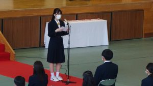 令和3年度 第72回山梨県立吉田高等学校卒業証書授与式が行われました
