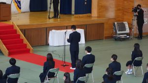 令和3年度 第72回山梨県立吉田高等学校卒業証書授与式が行われました