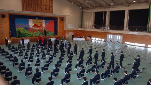 令和3年度 第72回山梨県立吉田高等学校卒業証書授与式が行われました