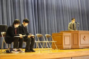 令和３年度後期終業式が行われました