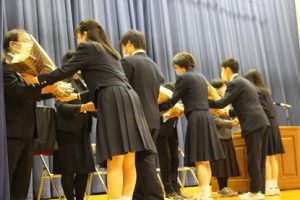 令和3年度退任式・離任式が行われました
