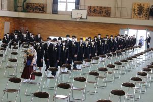 令和3年度 第72回山梨県立吉田高等学校卒業証書授与式が行われました