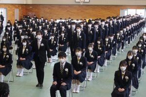 令和3年度 第72回山梨県立吉田高等学校卒業証書授与式が行われました