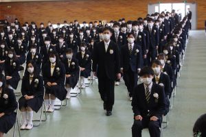 令和3年度 第72回山梨県立吉田高等学校卒業証書授与式が行われました