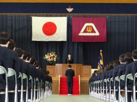 令和3年度 第72回山梨県立吉田高等学校卒業証書授与式が行われました