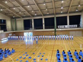 令和4年度1学年集団行動 行進発表会が行われました