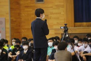 令和４年度山梨高等学校総合体育大会壮行会が行われました