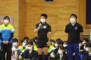 令和４年度山梨高等学校総合体育大会壮行会が行われました