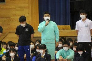 令和４年度山梨高等学校総合体育大会壮行会が行われました