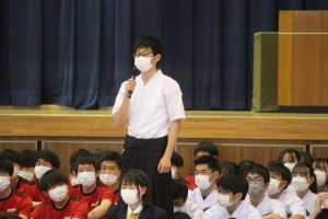令和４年度山梨高等学校総合体育大会壮行会が行われました
