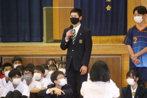 令和４年度山梨高等学校総合体育大会壮行会が行われました