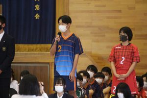 令和４年度山梨高等学校総合体育大会壮行会が行われました