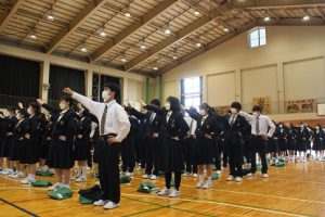 令和４年度山梨高等学校総合体育大会壮行会が行われました