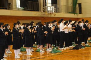 令和４年度山梨高等学校総合体育大会壮行会が行われました