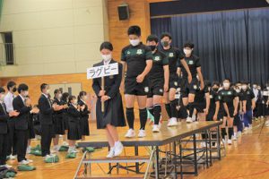 令和４年度山梨高等学校総合体育大会壮行会が行われました