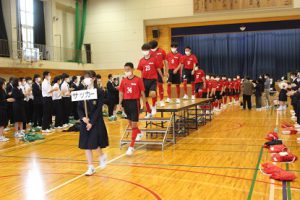 令和４年度山梨高等学校総合体育大会壮行会が行われました
