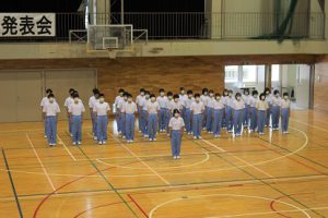 令和4年度1学年集団行動 行進発表会が行われました