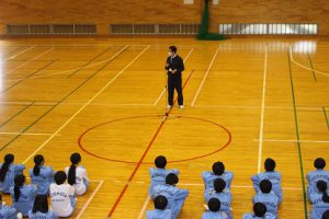 令和4年度1学年集団行動 行進発表会が行われました