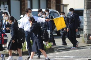 令和４年度山梨県高等学校県下一斉「通学時マナーアップ運動」が行われました