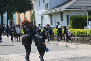 令和４年度山梨県高等学校県下一斉「通学時マナーアップ運動」が行われました
