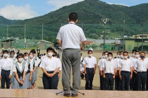 令和４年度全国大会出場部・野球部壮行会が行われました