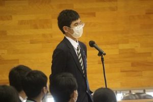 令和４年度後期生徒総会が行われました