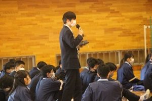 令和４年度後期生徒総会が行われました