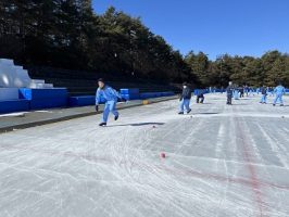 ⛸１学年冬期スケート教室（実習授業）の様子です⛸